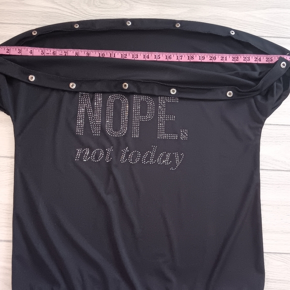 Women Diamond Letter Breasted One-Word Collar Loose Two-Piece Set - Picture 9 of 13